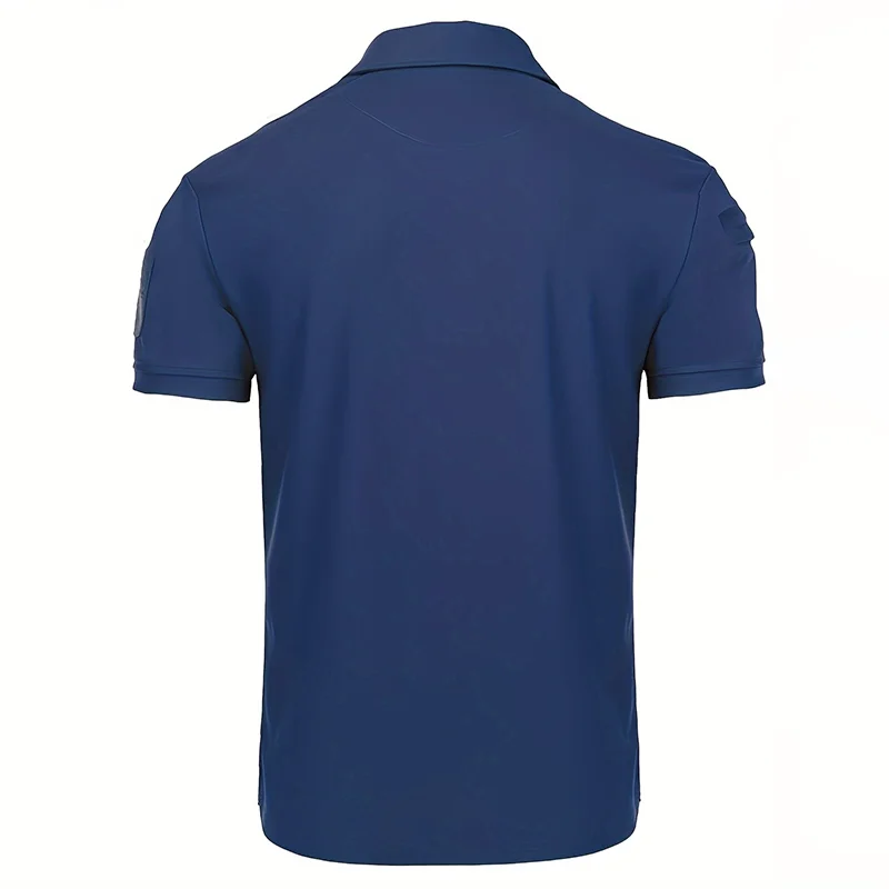 Men's Summer Polo Shirt Short Sleeve Moisture Wicking Golf Running Sports Short Sleeve Collared Shirt Tennis T-Shirt Top
