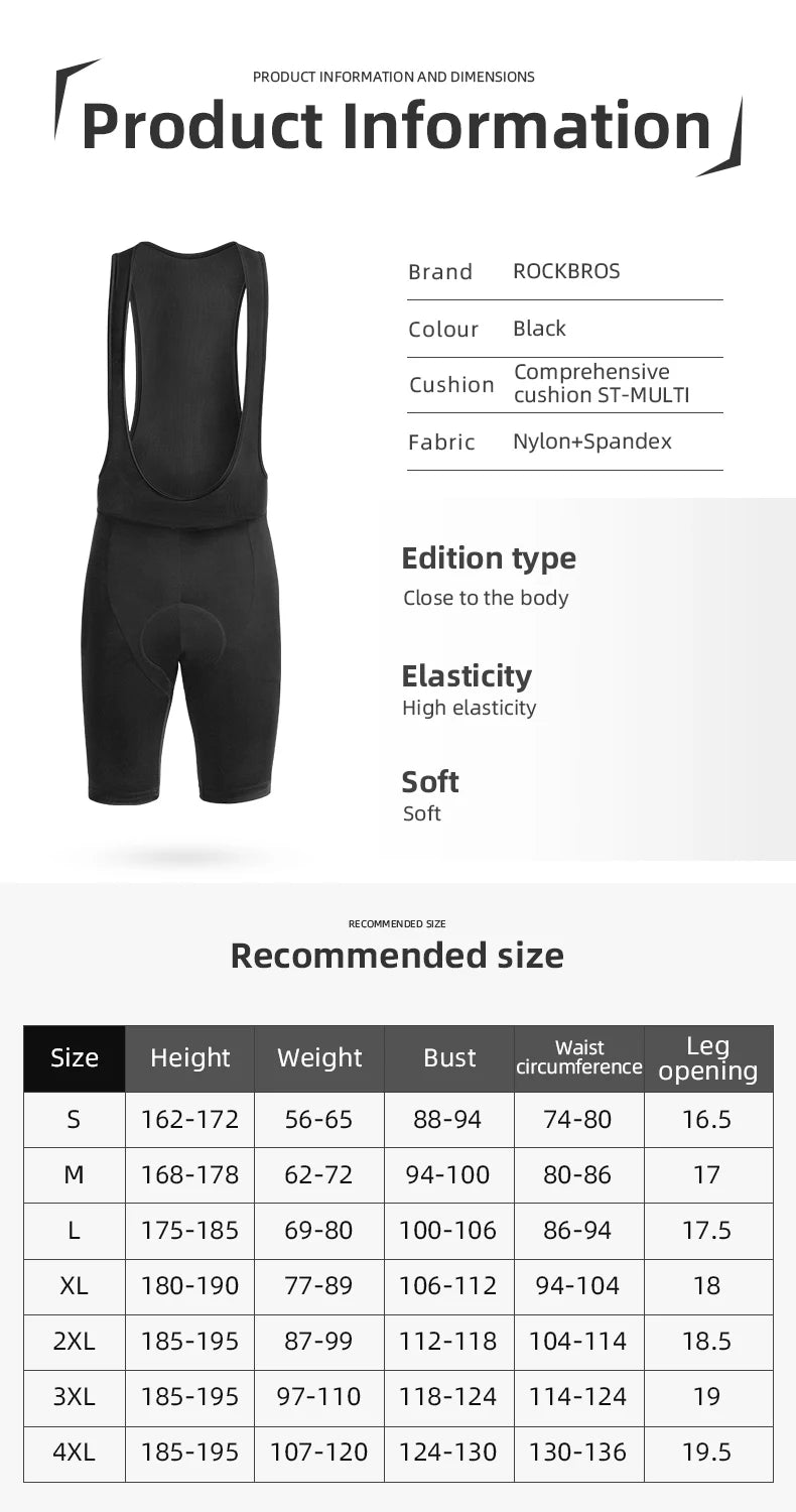 ROCKBROS Bicycle Shorts Men Women MTB Road Cycling Underwear Running Sports Underpants Shorts Summer Bike Shorts Clothes