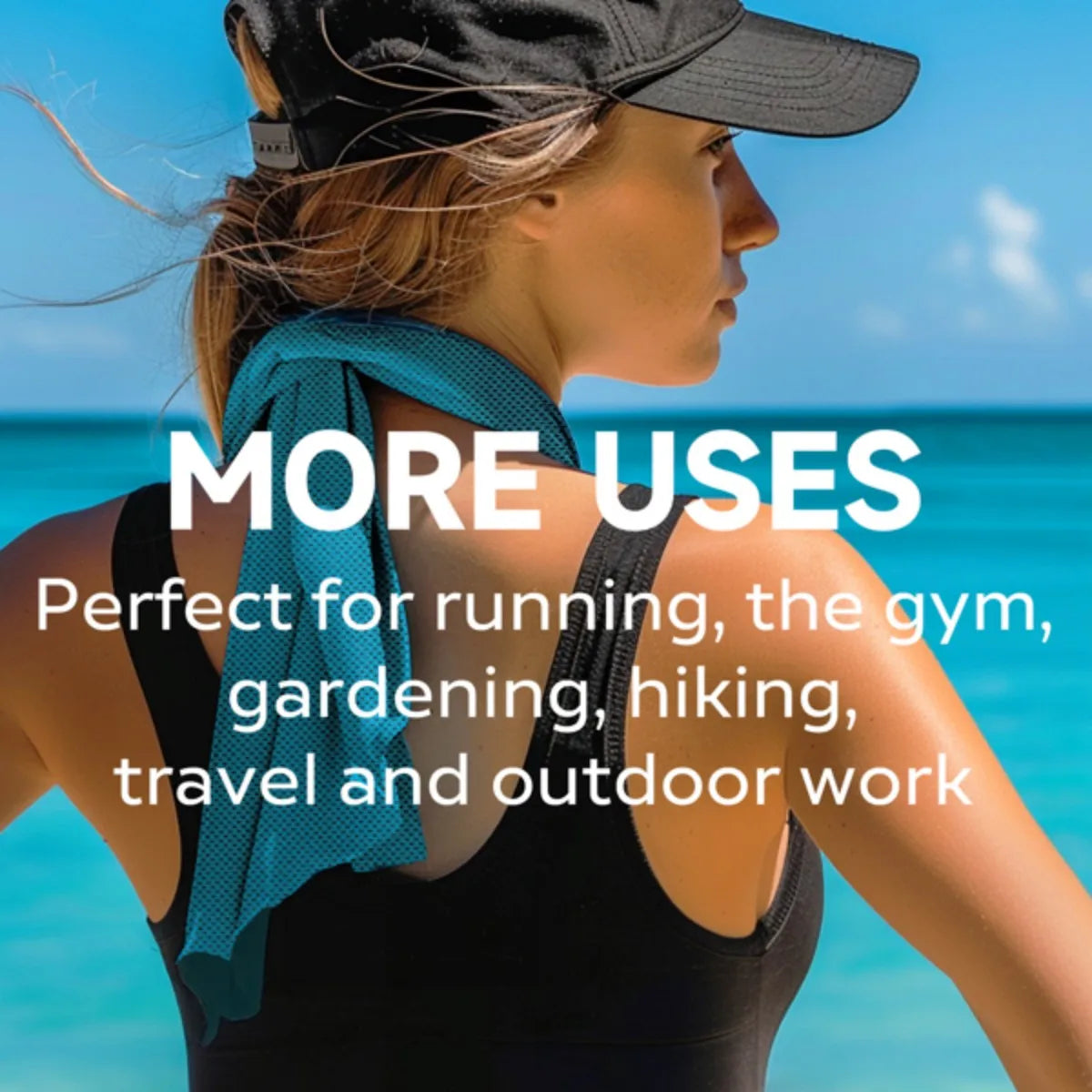 4Pack Superfiber Ice Towel Neck Soft Breathable Cold Towel Cooling for Yoga Sports Golf Gym Camping Running Fitness