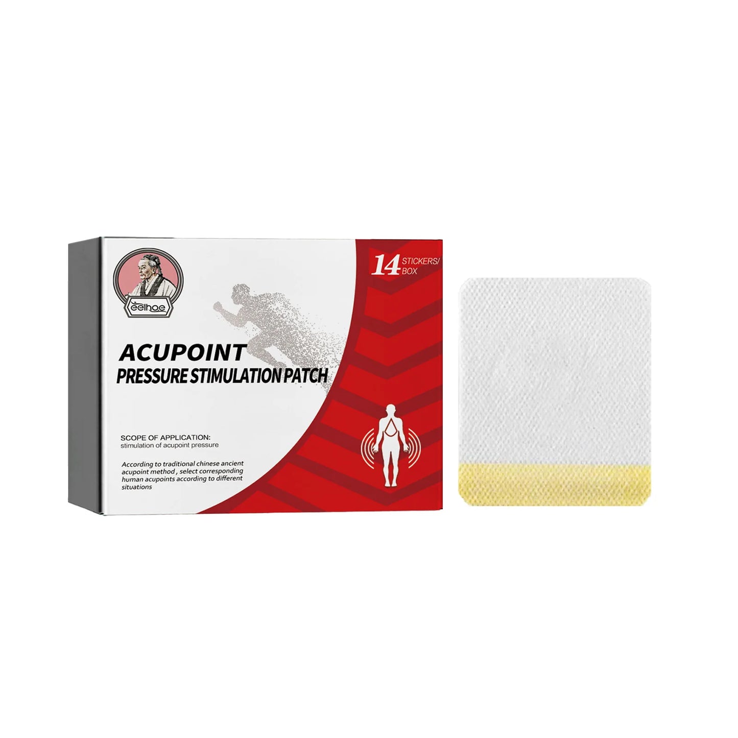 EELHOE Plantar Acupoint Patches Stimulation Stickers Natural Ingredients Relieve Discomfort Rapid Penetration Body Care