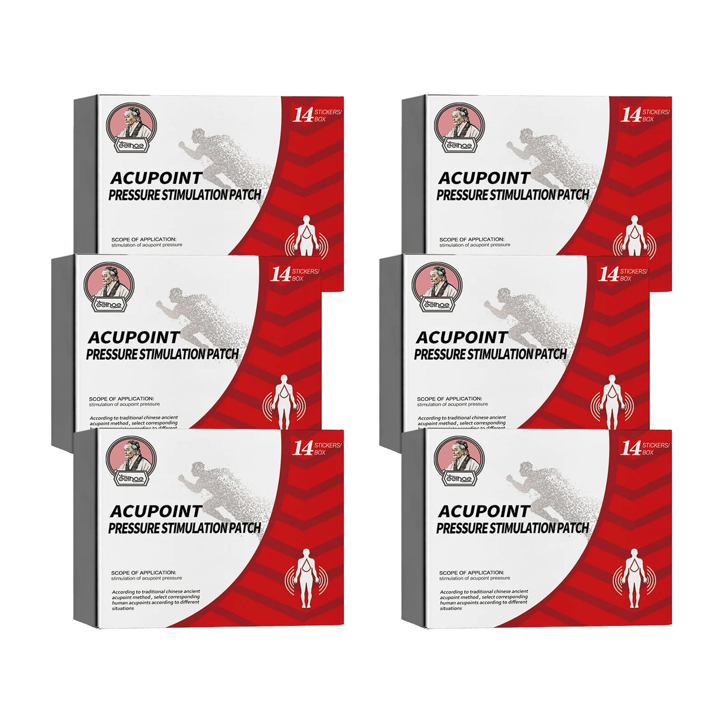 EELHOE Plantar Acupoint Patches Stimulation Stickers Natural Ingredients Relieve Discomfort Rapid Penetration Body Care