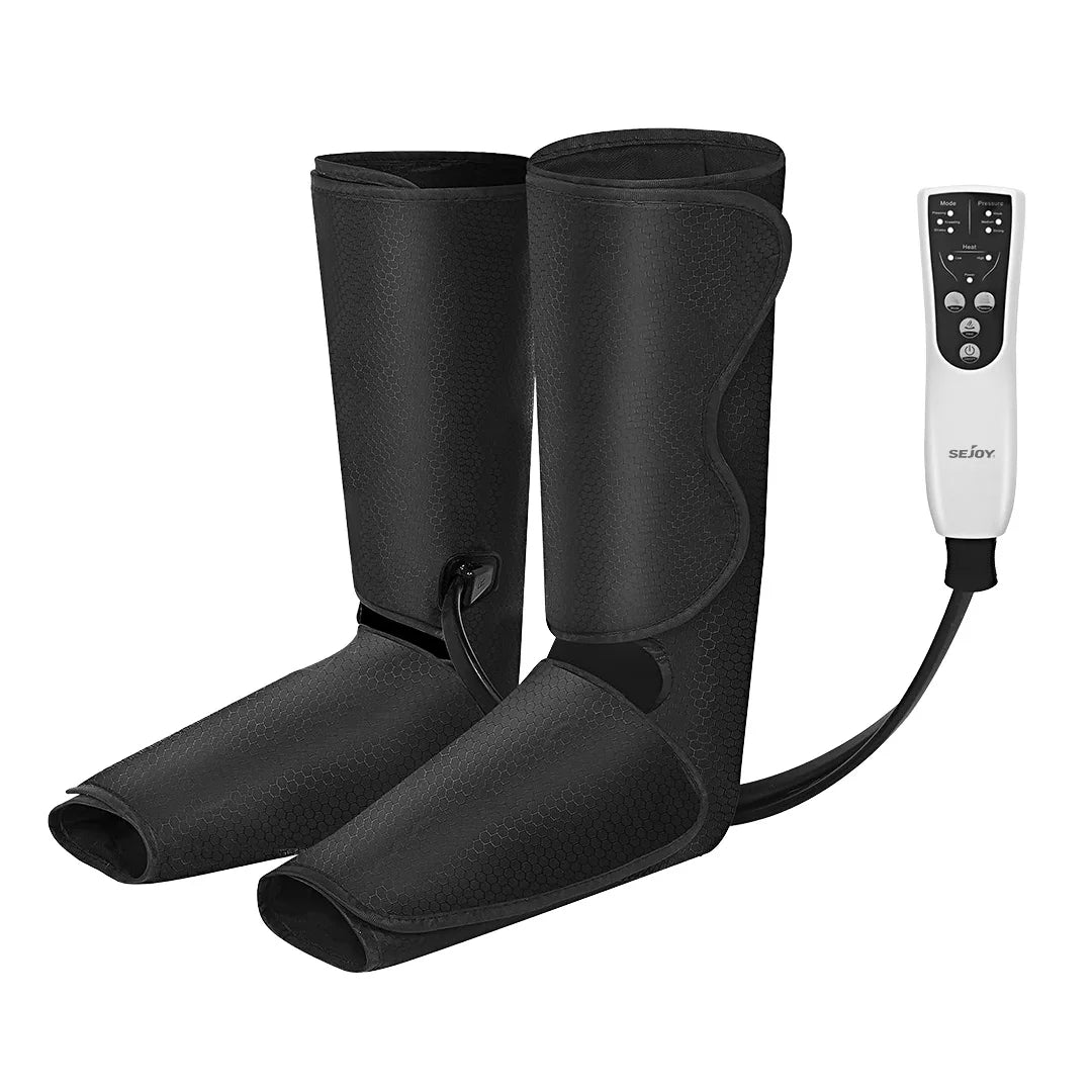 SEJOY Leg Air Compression Massager for Foot Heat,Air Compression Calf Massage and Thigh Massage,Handheld Controller 3 Modes