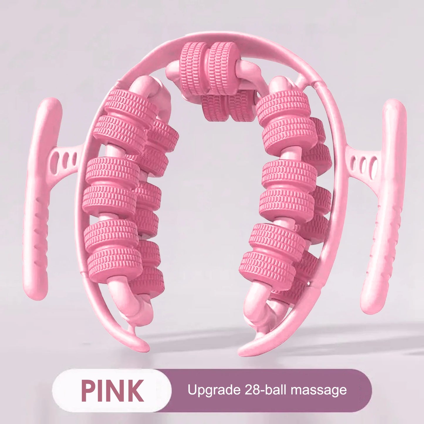 28 Roller Leg Massager Ring for Muscle Relaxation Slimming Yoga Wheel Anti Cellulite Thigh Calf Massage Tool