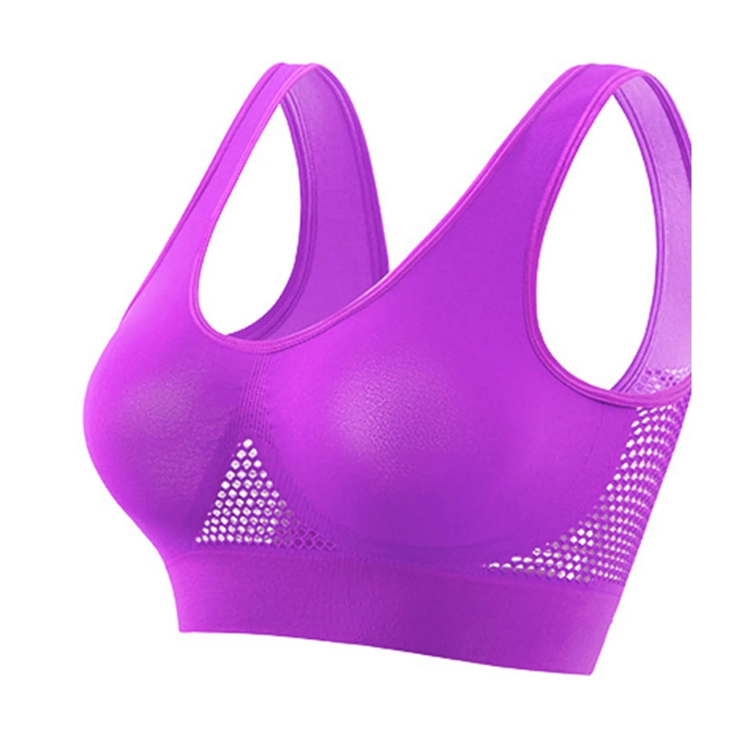 Seamless Mesh Women Sports Bras Fitness Gym Running Underwear Shockproof Bra Wireless 5XL Plus Size Crop Top Breathable Yoga Bra