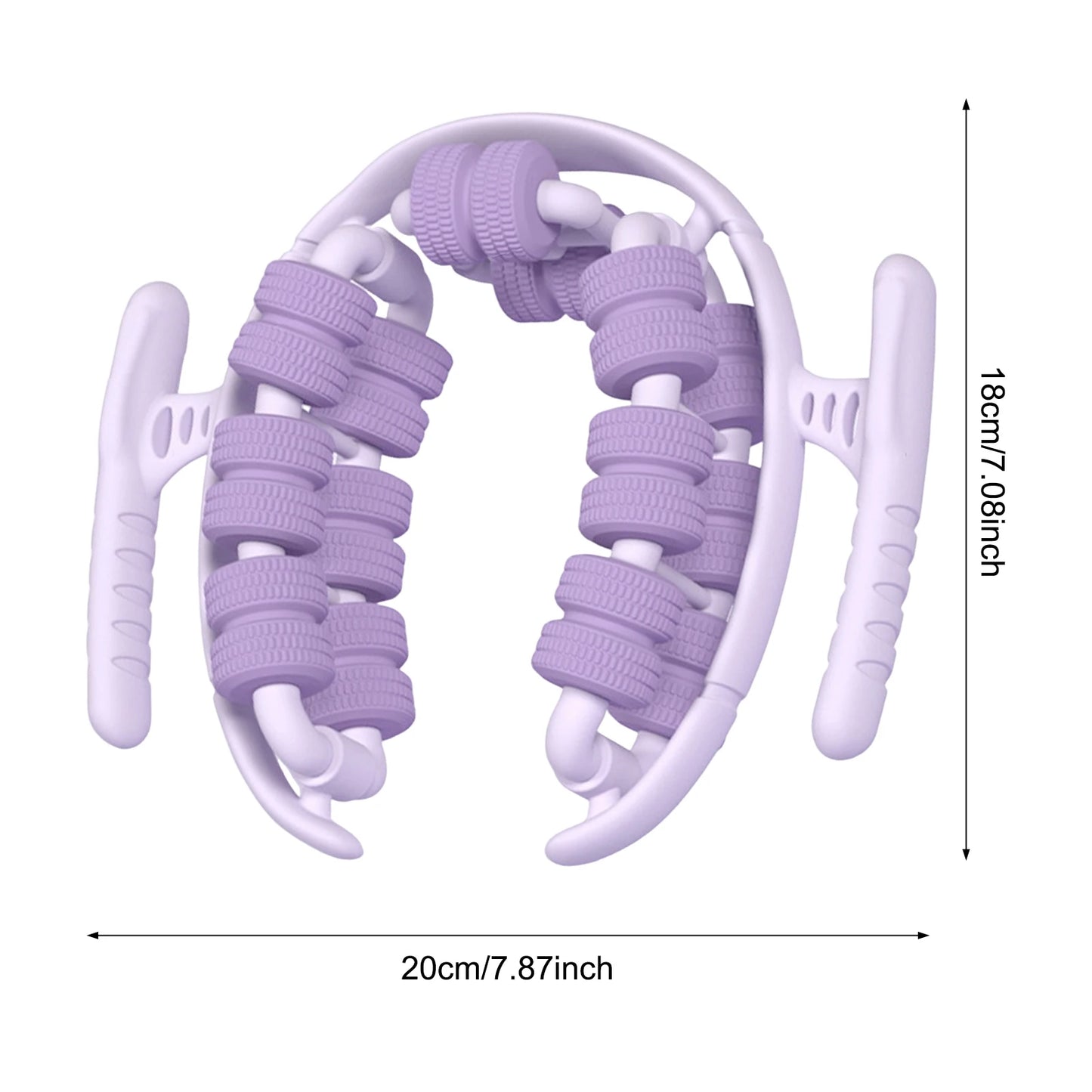 28 Roller Leg Massager Ring for Muscle Relaxation Slimming Yoga Wheel Anti Cellulite Thigh Calf Massage Tool