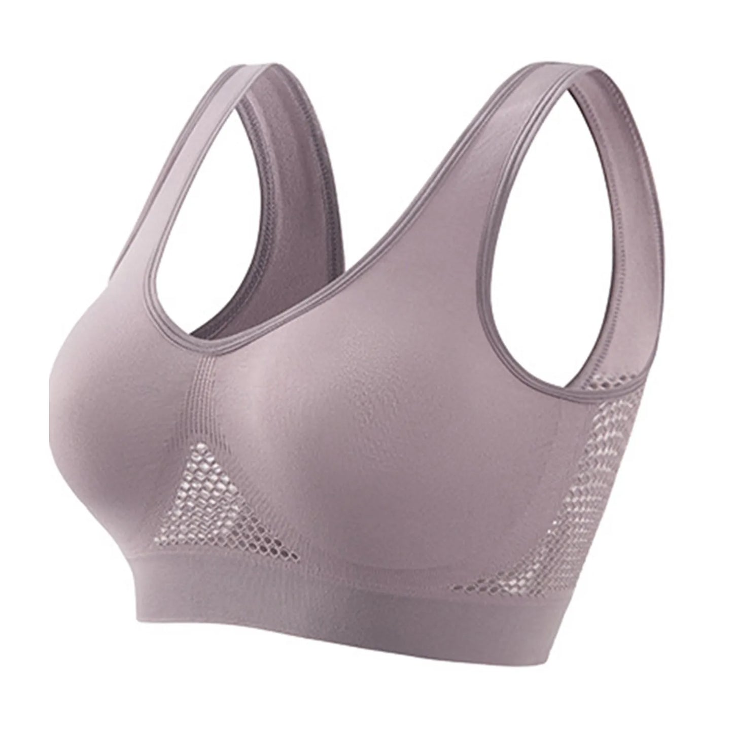 Seamless Mesh Women Sports Bras Fitness Gym Running Underwear Shockproof Bra Wireless 5XL Plus Size Crop Top Breathable Yoga Bra