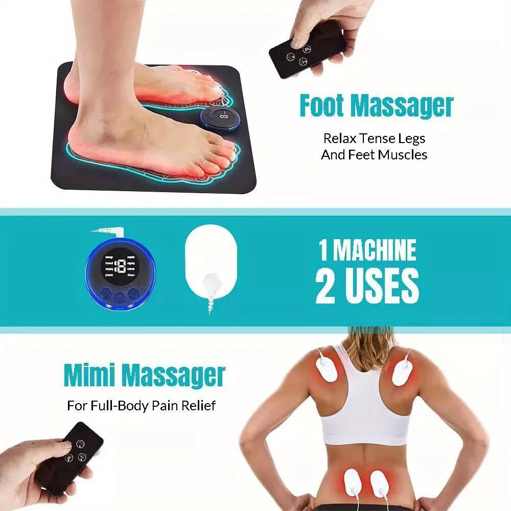 Get Relief with This Electric EMS Foot and Leg Massager for Deep Reshaping and Pain Relax