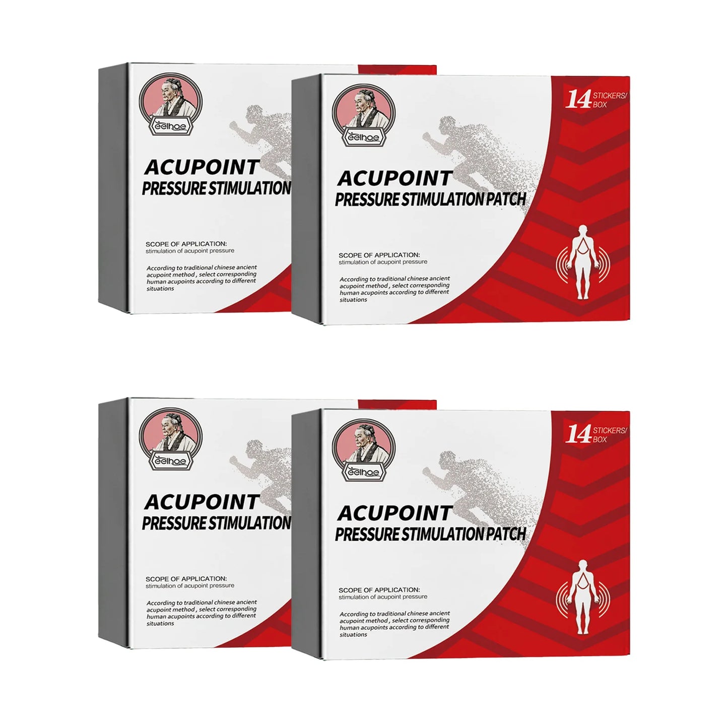 EELHOE Plantar Acupoint Patches Stimulation Stickers Natural Ingredients Relieve Discomfort Rapid Penetration Body Care