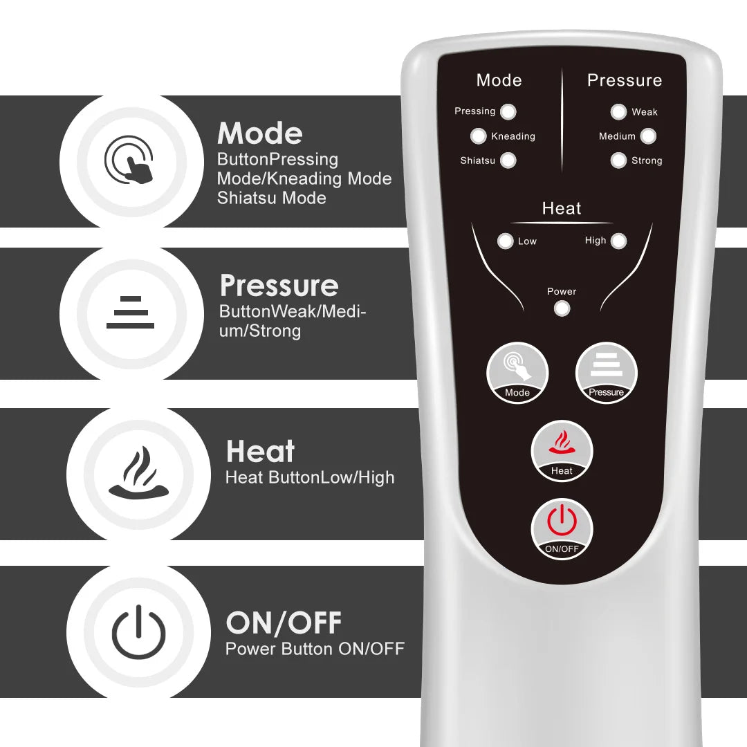 SEJOY Leg Air Compression Massager for Foot Heat,Air Compression Calf Massage and Thigh Massage,Handheld Controller 3 Modes