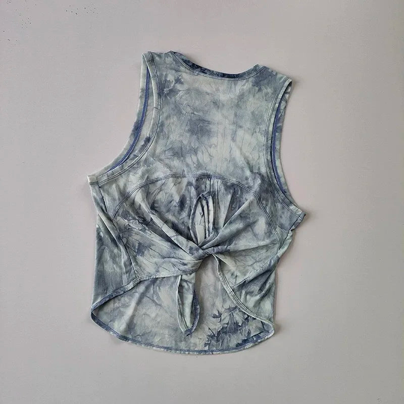 Sports Vest Women's Quick Dry Loose Running Gym Top Sleeveless Beautiful Back Wear Mesh T-Shirt Smock Yoga Wear