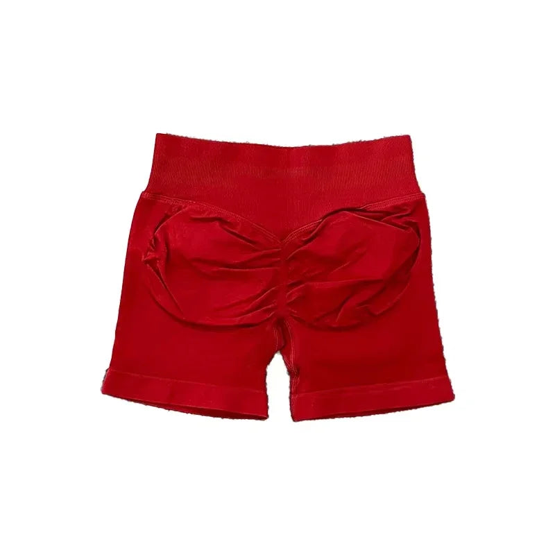 Impact Shorts with Logo Women Seamless Yoga Shorts Scrunch Bum Gym Shorts Workout Biker Short Fitness