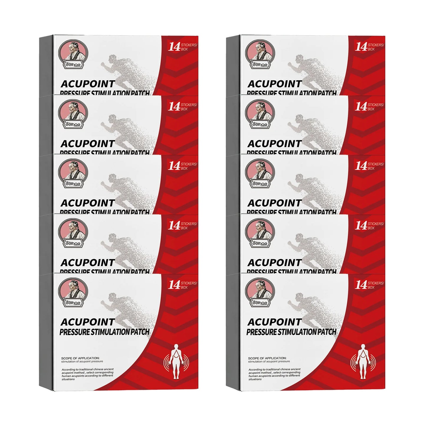 EELHOE Plantar Acupoint Patches Stimulation Stickers Natural Ingredients Relieve Discomfort Rapid Penetration Body Care