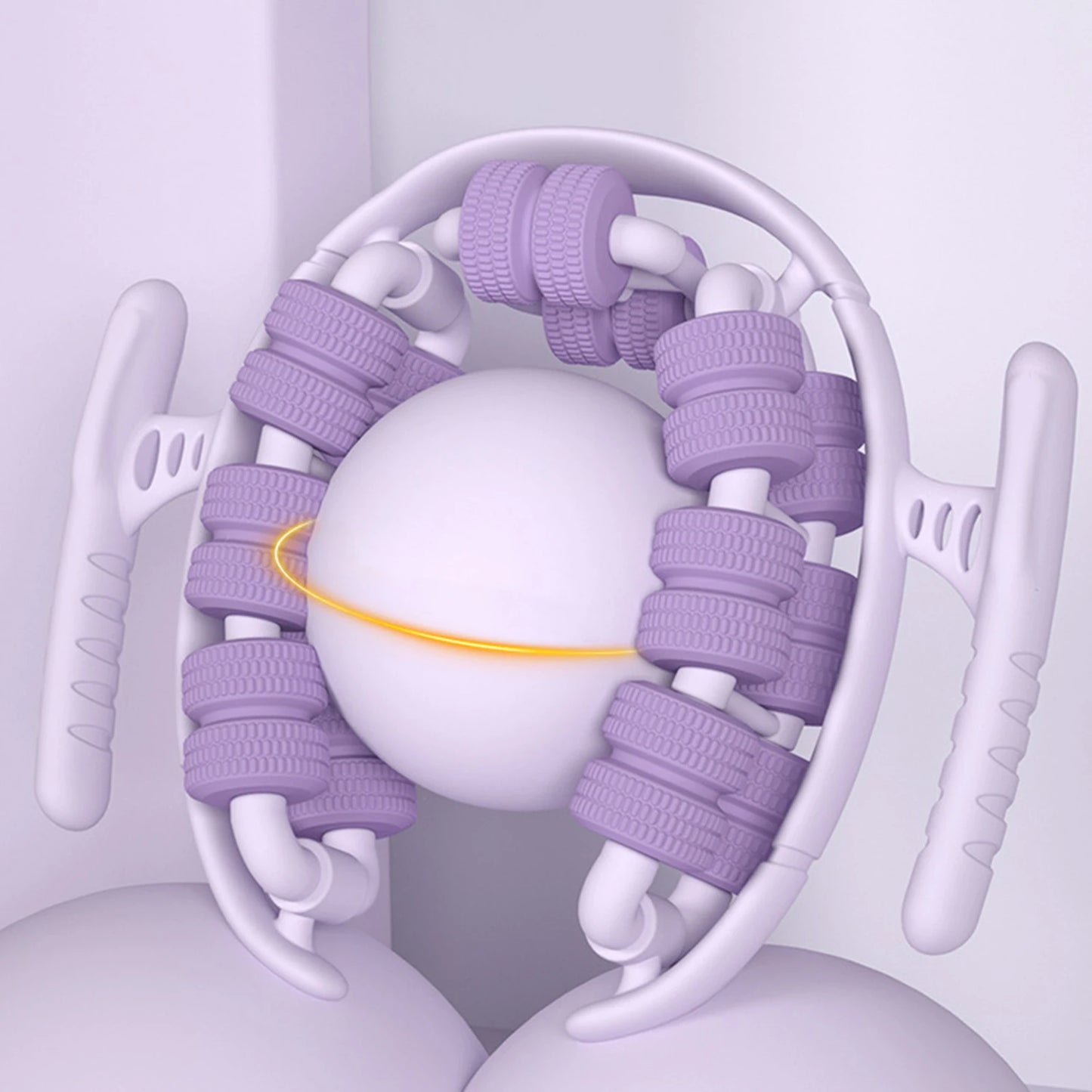 28 Roller Leg Massager Ring for Muscle Relaxation Slimming Yoga Wheel Anti Cellulite Thigh Calf Massage Tool